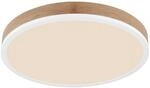 GLOBO LED-Deckenleuchte Opal wei&szlig; Kunststoff Metall H/D: ca. 8,5x45 cm