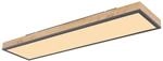 LED-Deckenleuchte Doro Holzoptik Graphit Kunststoff Metall Holz B/H/L: ca....