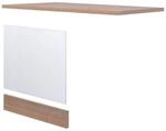 Geschirrsp&uuml;ler- Frontset Samoa wei&szlig; Eiche Nachbildung B/H/T: ca. 100x85x60 cm