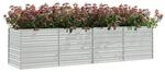 Garten-Hochbeet silber Stahl B/H/L: ca. 80x77x320 cm