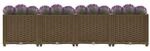 Hochbeet braun Polypropylen B/H/L: ca. 40x38x160 cm