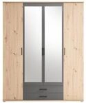 Kleiderschrank Eiche Artisan Nachbildung B/H/T: ca. 159x197x54 cm