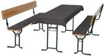 Auflagenset Festzeltgarnitur dunkelgrau Polyester 3er Set