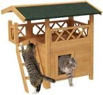 PawHut Katzen-Zubeh&ouml;r gr&uuml;n Edelstahl B/H/L: ca. 50x77x73 cm