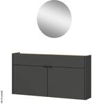 Garderobe 7937-549 Graphit Optik Eiche Navarra Nachbildung B/H/T: ca. 110x200x22 cm