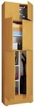 Putzschrank Lona buche Nachbildung wei&szlig; B/H/T: ca. 70x240x39 cm