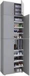 Schuhschrank Lona grau wei&szlig; B/H/T: ca. 70x223x39 cm