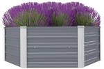 Hochbeet grau Metall B/H/L: ca. 129x129x129 cm
