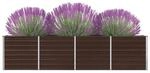 Hochbeet braun Metall B/H/L: ca. 40x77x320 cm