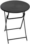 Outsunny Gartentisch dunkelgrau Stahl B/H/L: ca. 60x73x60 cm