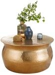 Couchtisch gold B/H/T: ca. 60x30x60 cm