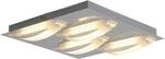 N&auml;ve Leuchten LED Deckenleuchte NV1236842 Chrom Metall Kunststoff B/H/T: ca. 30x3x30