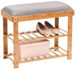 Zeller Schuhregal natur Bambus B/H/T: ca. 60x50x29 cm