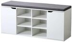 Kesper Schuhschrank mit Sitzkissen wei&szlig; Spanplatte B/H/T: ca. 103x48x30,5 cm