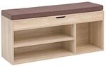 Schuhbank Eiche Sonoma Nachbildung braun B/H/T: ca. 104x51x32 cm