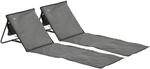 Outsunny Sonnenliege grau Polypropylen B/H/L: ca. 51x142x40 cm
