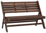Outsunny Gartenbank grau Edelstahl B/H/L: ca. 63x122x83 cm