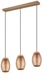 Reality Pendelleuchte Bidar gold Metall Holz B/H/L/D: ca. 71x150x15x15 cm E27 3
