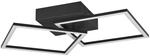 Reality LED-Deckenleuchte Trail schwarz Metall B/H/T: ca. 45x40x7 cm