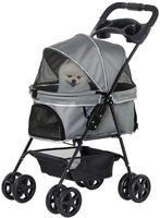 PawHut Hunde-Zubeh&ouml;r grau Polypropylen B/H/L: ca. 45x67x96 cm