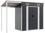 vidaXL Gartenhaus anthrazit B/H/T: ca. 277x181x110,5 cm
