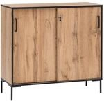 Midischrank Serie 2000 Eiche Landhaus Nachbildung B/H/T: ca. 100,1x96,6x41 cm