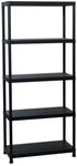 Steckregal schwarz B/H/T: ca. 80x180x40 cm