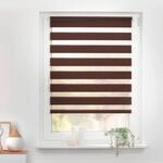 LICHTBLICK Doppelrollo Duo dunkelbraun B/L: ca. 80x150 cm
