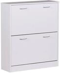 Schuhschrank wei&szlig; grau B/H/T: ca. 75x87x24 cm