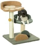 PawHut Kratzbaum gr&uuml;n Spanplatte B/H/L: ca. 39x43x52 cm