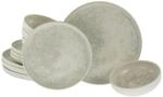 CreaTable Teller-Set Uno Athena creme Steinzeug