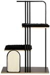 PawHut Kratzbaum schwarz Spanplatte B/H/L: ca. 48x128x85 cm