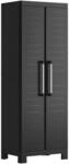 Keter Kunststoffschrank Detroit schwarz Kunststoff B/H/T: ca. 65x182x45 cm
