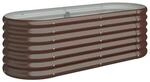 Hochbeet braun Stahl B/H/L: ca. 114x36x114 cm