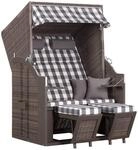 deVries Strandkorb Pure Standard natur Pinie B/H/T: ca. 120x160x80 cm