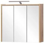 Spiegelschrank Flag Eiche Landhaus Nachbildung B/H/T: ca. 65x64x16 cm