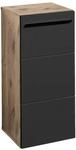 Midischrank Vista Oak Eiche Viking Nachbildung schwarz matt B/H/T: ca. 34x72x31 cm