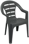 ProGarden Stapelstuhl Moyo anthrazit Kunststoff B/H/L: ca. 56x81x54 cm