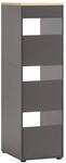 Hochschrank Solea anthrazit Eiche hell Nachbildung B/H/T: ca. 45,1x154,7x60 cm