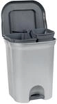 keeeper Abfalleimer silber B/H/L: ca. 46x29,5x37,5 cm