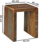 Beistelltisch braun Holz B/H/T: ca. 45x55x40 cm
