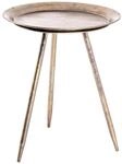 Beistelltisch bronze lackiert Optik Metall H/D: ca. 47x38 cm