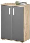Kommode BC 1040 Eiche Viking Nachbildung dunkelgrau B/H/T: ca. 60x84x35 cm