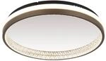 GLOBO LED-Deckenleuchte Opal dunkelgrau mattschwarz Kunststoff Metall H/D: ca. 6x39,7