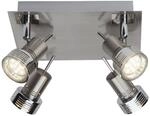 Brilliant Deckenleuchte Kassandra G34735/77 nickel Chrom Metall B/H/L: ca. 22x10,5x22
