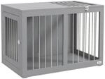 PawHut Hunde-Zubeh&ouml;r grau Edelstahl B/H/L: ca. 50x80x56,5 cm