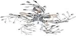 GLOBO Deckenleuchte Flasch Chrom Metall H/D: ca. 16x65 cm E14 5 Brennstellen