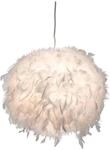 Nowa Pendelleuchte 30110107 wei&szlig; Metall Polyester H/D: ca. 150x30 cm E27 1