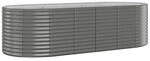 Hochbeet grau Stahl B/H/L: ca. 100x68x249 cm