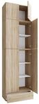 B&uuml;roschrank Lona Eiche Sonoma Nachbildung wei&szlig; B/H/T: ca. 70x240x39 cm